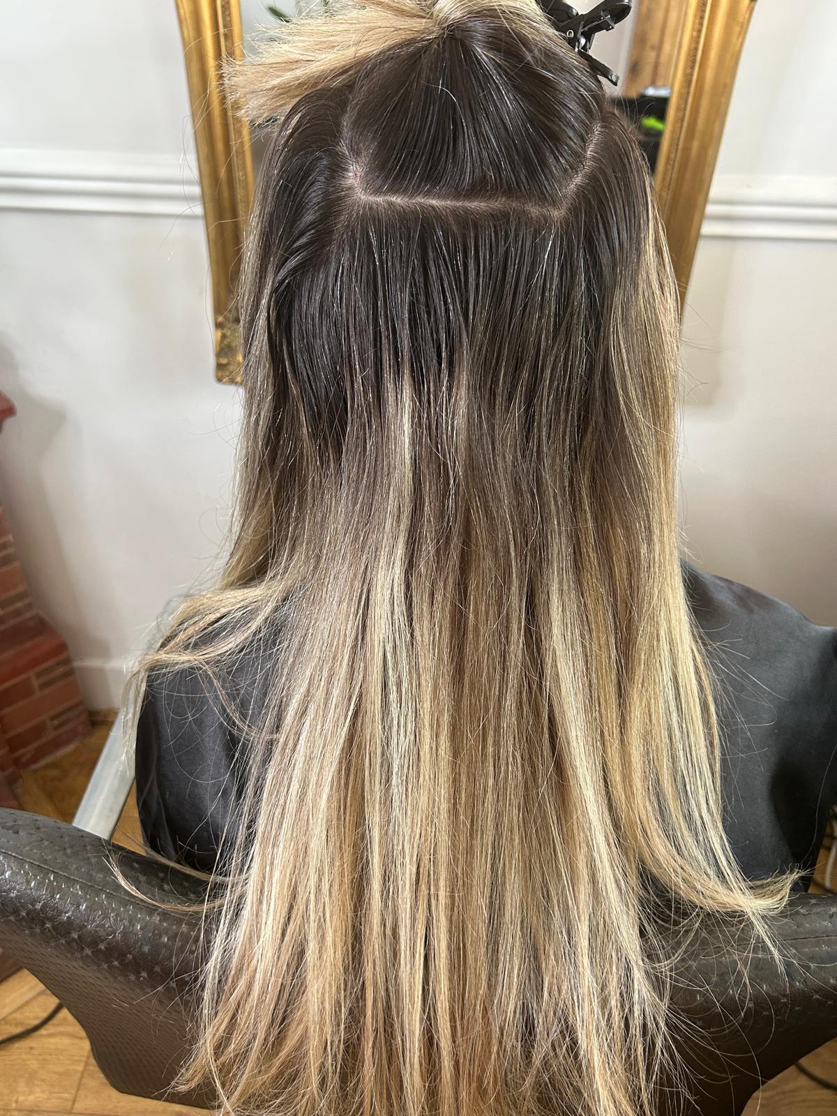Root Regrowth to Sun-Kissed Blonde — before by Laura Astley