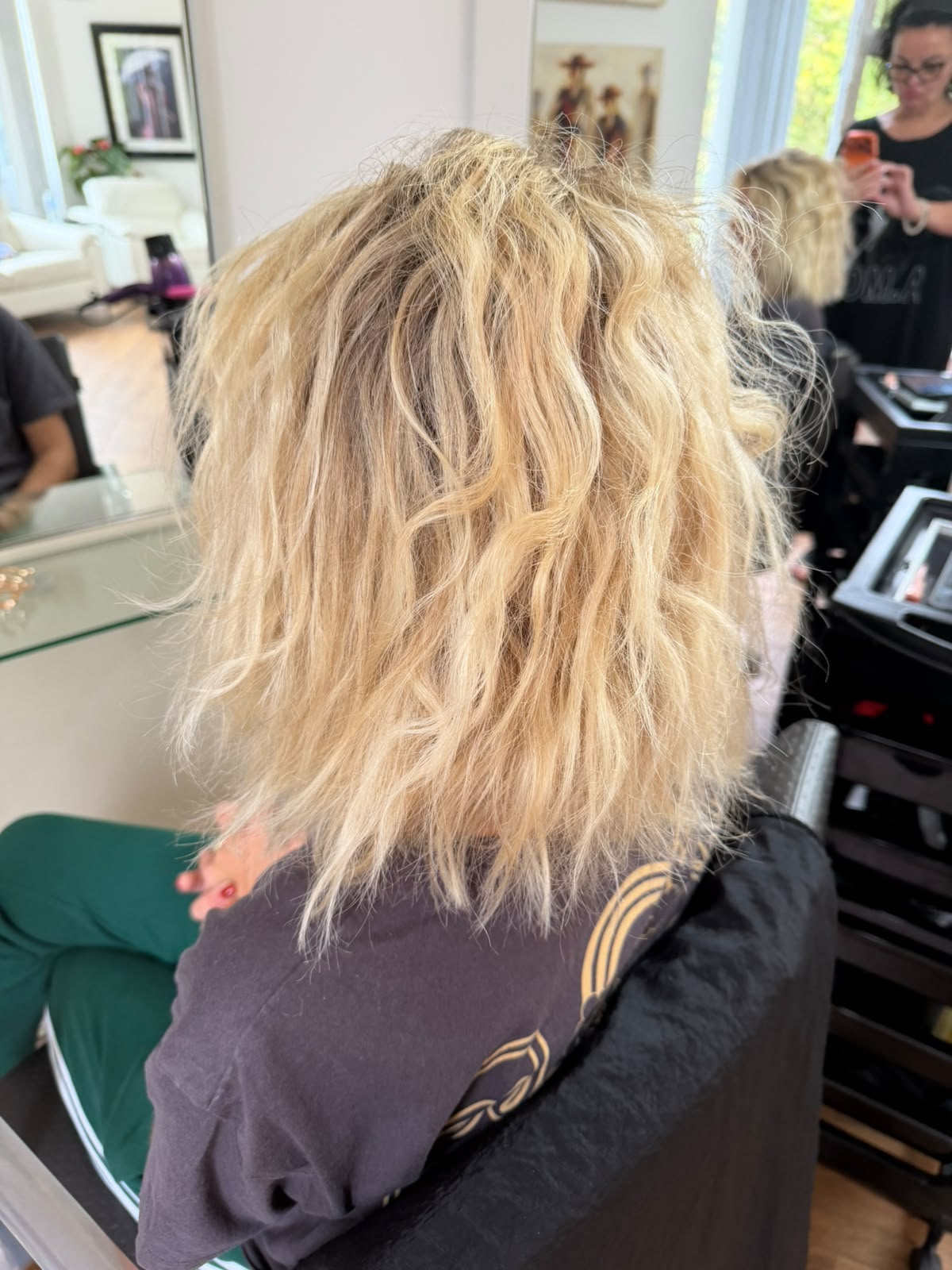Tousled Blonde to Sleek Bob — before by Laura Astley